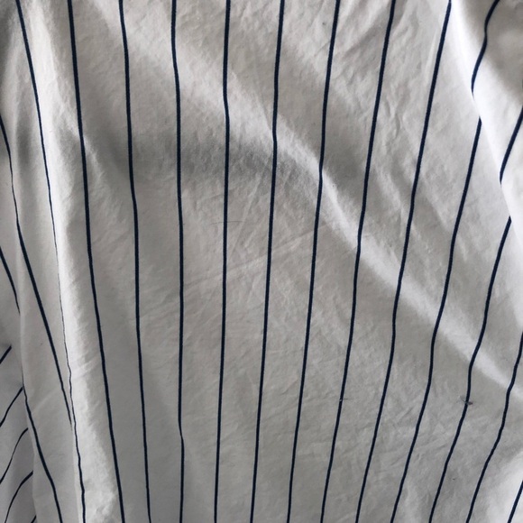 Mango Striped White and blue Collared button-down Shirt - Picture 7 of 9